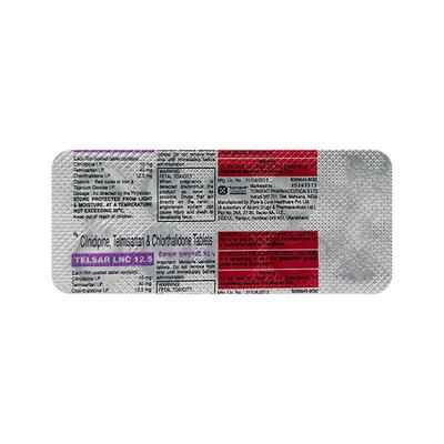 TELSAR LNC 12.5 Tablet 10's - Hypertension-Ana