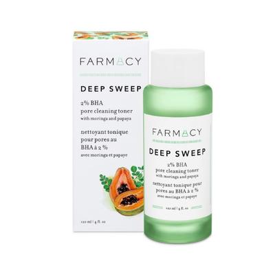 Farmacy Deep Sweep 2% BHA Pore Cleaning Toner with Moringa+Papaya 120ml - Face Gels