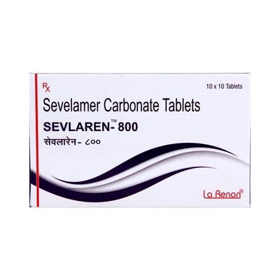 Sevlaren 800mg Tablet 10'S - Kidney Disease/Stones-Oth