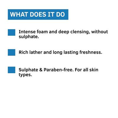 Ustraa Body Wash - Deep Detox Cleansing - Activated Charcoal (For Men) 200 ml - Shower Gels & Body Wash