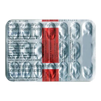 T GLIP M 1000 Tablet 20's - Diabetes-Ant