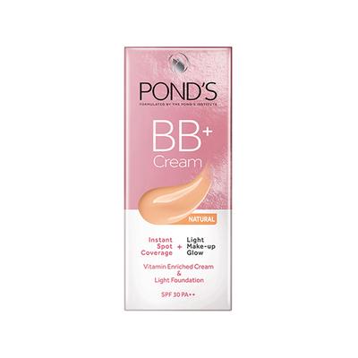 Pond'S Bb+ Cream, Instant Spot Coverage + Light Make-Up Glow, Natural SPF30 PA++ 30gm - Lotions & Creams