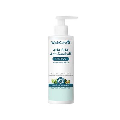 Wishcare Hydrating AHA BHA Anti Dandruff Shampoo -Piroctone Olamine, Salicylic Acid, LHA, Probiotics 250 ml - Eyeshadow, Bases & Primers
