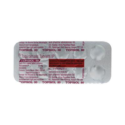 Topirol 50mg Tablet 10'S - Epilepsy/Convulsion-Ant
