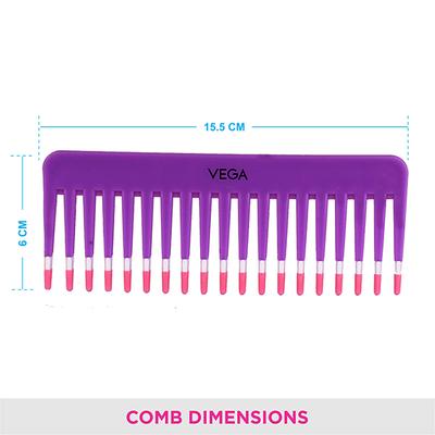 Vega Lilac Shampoo Com (1268) 32 gm - Hair Combs