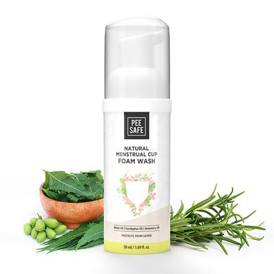 Pee Safe Natural Menstrual Cup Foam Wash 50 ml (N) - Menstrual Cups