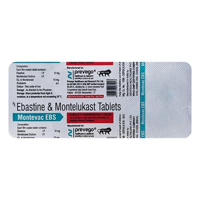 MONTEVAC EBS Tablet 10's - Allergies-Ant