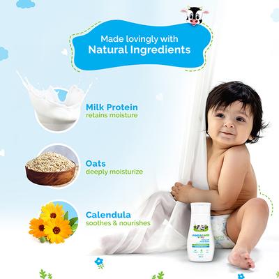 Mamaearth Milky Soft Body Lotion for Babies with Oats, Milk & Calendula 200 ml - Creams, Lotions & Oils