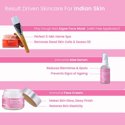 BrownSkin Beauty BSB Play Set Cleanse Hydrate Skincare Set with Free Travel Pouch 2's - Facial Kits