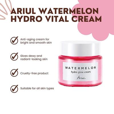 Ariul Watermelon Hydro Glow Cream 55 ml - Face Creams