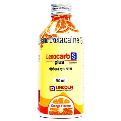 Lenocarb S Plus Suspension 200ml - Ulcer/Reflux/Flatulence-Aaa