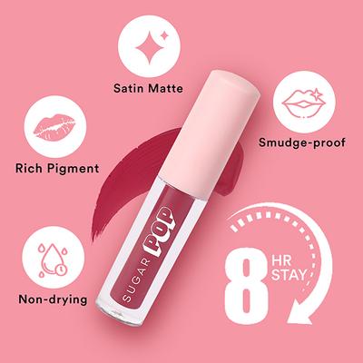 SUGAR POP Matte Lipcolour - 15 Flamingo 1.6 ml - Liquid Lipsticks