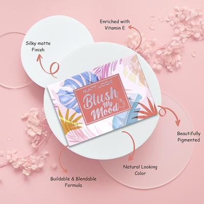 Matt Look Blush My Mood With Highly-Pigmented Easy-To-Blend Formula, Beautiful inside out-02 19.5 gm - Highlighters & Illuminators