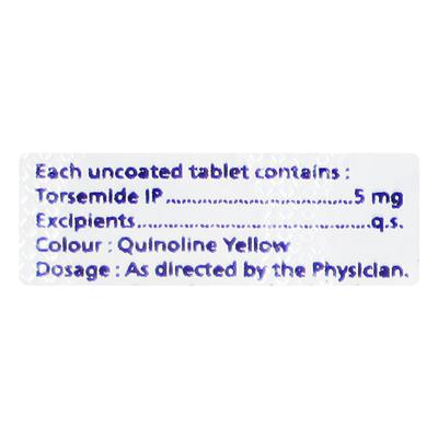 TORNOVA 5mg Tablet 10's - Hypertension-Diu