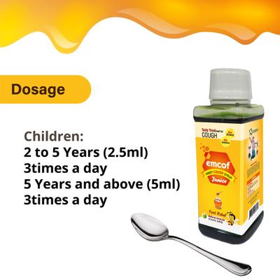 Emcof Junior Cough Syrup 100 ml - Cough Syrup