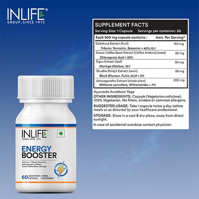 INLIFE Energy Booster Capsules 60's - Multi-Vitamins