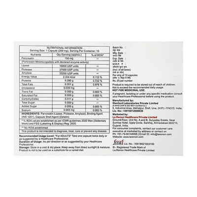 Pancrehenz 10000 Capsule 10'S - Digestion-Dig