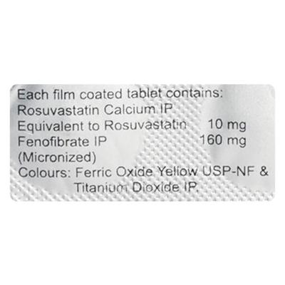 Rosur F 10mg Tablet 10'S - High Cholesterol-Dys
