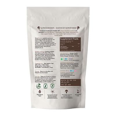 Rooted Active Naturals Shiitake Mushroom Extract Powder 60 gm - Pure Herbs