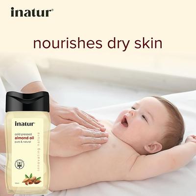 Inatur Pure & Cold Pressed Oil - Almond 100 ml - Massage Oils