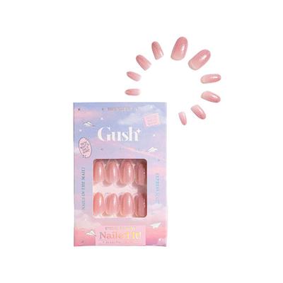 Gush Beauty Nailed It Reusable Luxury Press On Nails With Application Kit Pixie Glitter - Medium Almond 1's - Nail Art