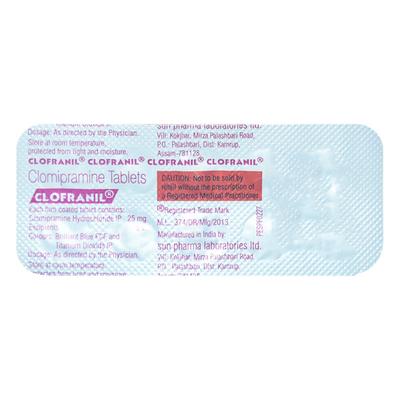 Clofranil 25mg Tablet 10'S - Depression-Ant