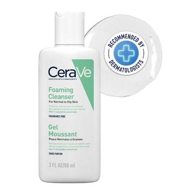 CeraVe Foaming Cleanser For Normal To Oily Skin 88 ml - Face Wash & Cleansers