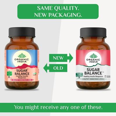 Organic India Sugar-Balance Capsules 60's - Diabetes (Fitness)