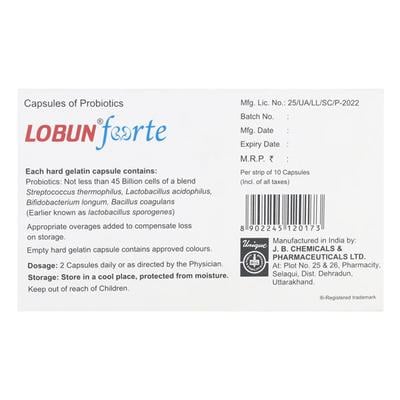 Lobun Forte Capsule 10'S - Diarrhoea-Ant
