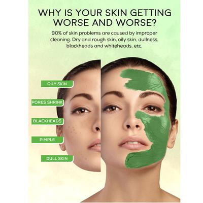 Spantra Green Tea Clay Mask 125 gm - Masks & Peels
