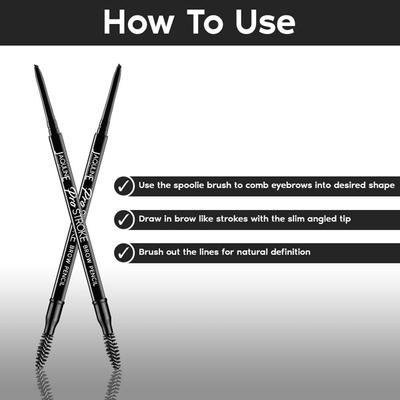 Jaquline Pro Stroke Eyebrow Pencil 0.35 gm - Eyebrow Pencils & Enhancers