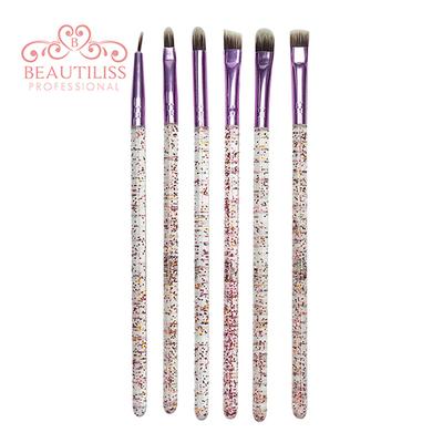 Beautiliss Professional Glitter Dust Makeup Brush with shimmer storage case 12's - Face Brush