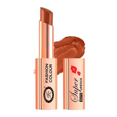 Fashion Colour Super Matte Lipstick, Naughty Chocalate 4 gm - Lipsticks