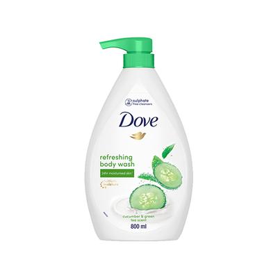 Dove Refreshing Body Wash, With Cucumber & Green Tea Scent 800 ml - Shower Gels & Body Wash