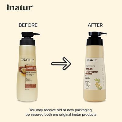 Inatur Nutri-Hydrant Moroccan Argan Oil Shampoo Organic Sulphate Free 350ml - Shampoos