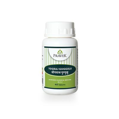 Pravek Yograj Guggulu (B.R/A.F.I) Tablets 40's - Speciality Medicines