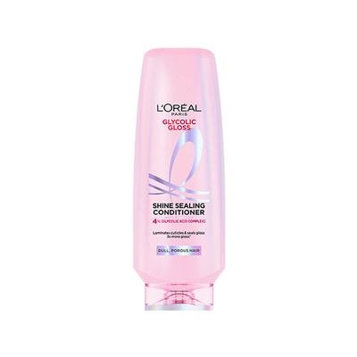 Loreal Paris Glycolic Gloss Conditioner, With Glycolic Acid, For Dull Hair, Seals 3X Gloss 175 ml - Conditioners