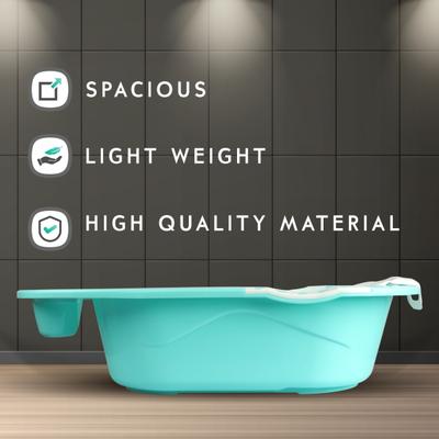 R for Rabbit Kiddie Kingdom Splash With Sling Bath Tub - Sea Green 1's - Bathing Essentials