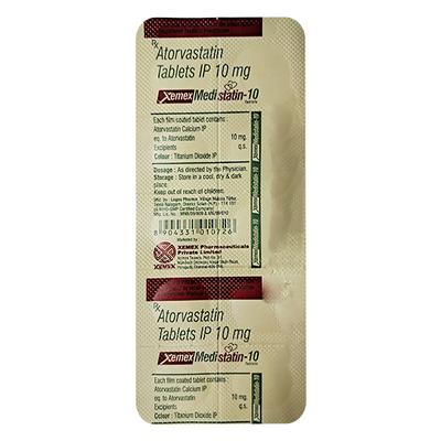 MEDISTATIN 10 Tablet 10's - High Cholesterol-Dys
