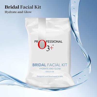 O3+ Bridal Facial Kit Hydrate & Glow for Dry Dehydrated Skin 10 Steps 122 gm - Facial Kits