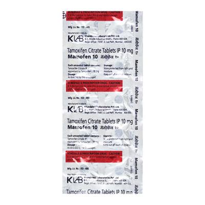 Mamofen 10mg Tablet 10'S - Cancer Oncology-Hor