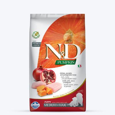 Farmina N&D Pumpkin Dog Food - Chicken & Pomegranate (Puppy Medium & Maxi) 2.5 kg - Petfood