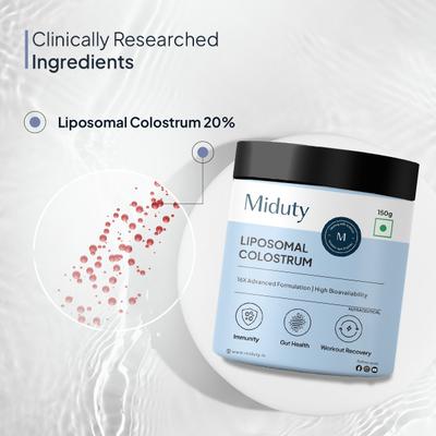 Miduty Liposomal Colostrum Powder 150 g - Digestive Health