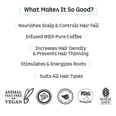 Mcaffeine Coffee Hair Boost & Hair Fall Control Kit 350 ml - Dry Shampoos & Conditioners