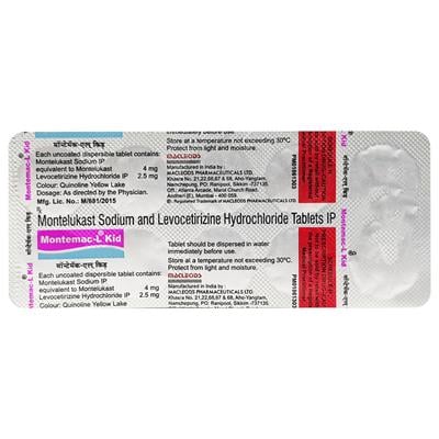 Montemac L Kid Tablet 10'S - Allergies-Ant