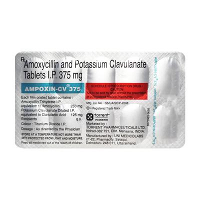 Ampoxin CV 375mg Tablet 10'S - Bacterial Infections-Pen