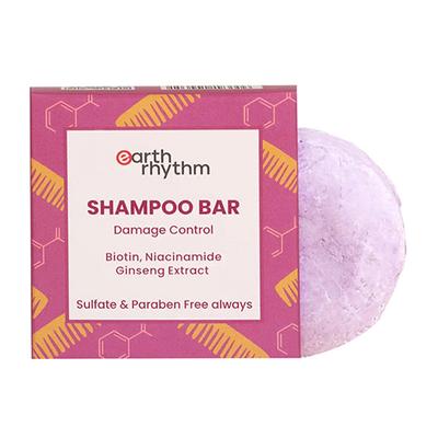 Earth Rhythm Shampoo Bar With Biotin, Niacinamide & Ginseng Extract Cardboard Box 80 gm - Shampoos