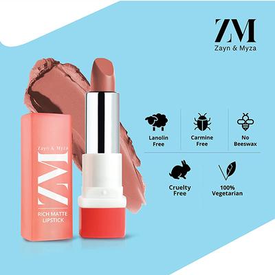 ZM Zayn & Myza Rich Matte Lipstick - Bestie 4.2 gm - Lipsticks
