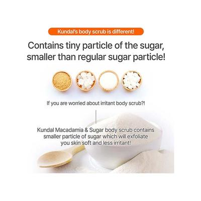Kundal Macadamia and Sugar Body Scrub Cherry Blossom 550 gm - Shower Gels & Body Wash