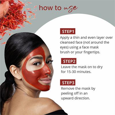 Globus Naturals Kesar Chandan Peel Off Mask Enriched with Coffee & for Skin Lightening 100Gm - Masks & Peels